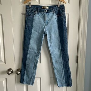 Gap Two Toned Straight Jeans Midrise size 31